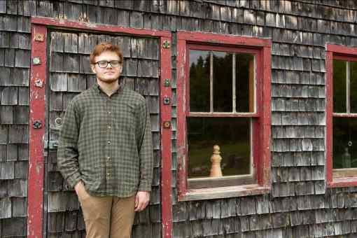 FISH CREEK - Solomon Lindenberg, a 2020 graduate of Gibraltar Area Schools, was awarded the seventh annual Norbert Blei Memorial Scholarship, named in honor of the late, well-known Door County writer. Photo: Lucas Smith/Courtesy Door Guide Publishing